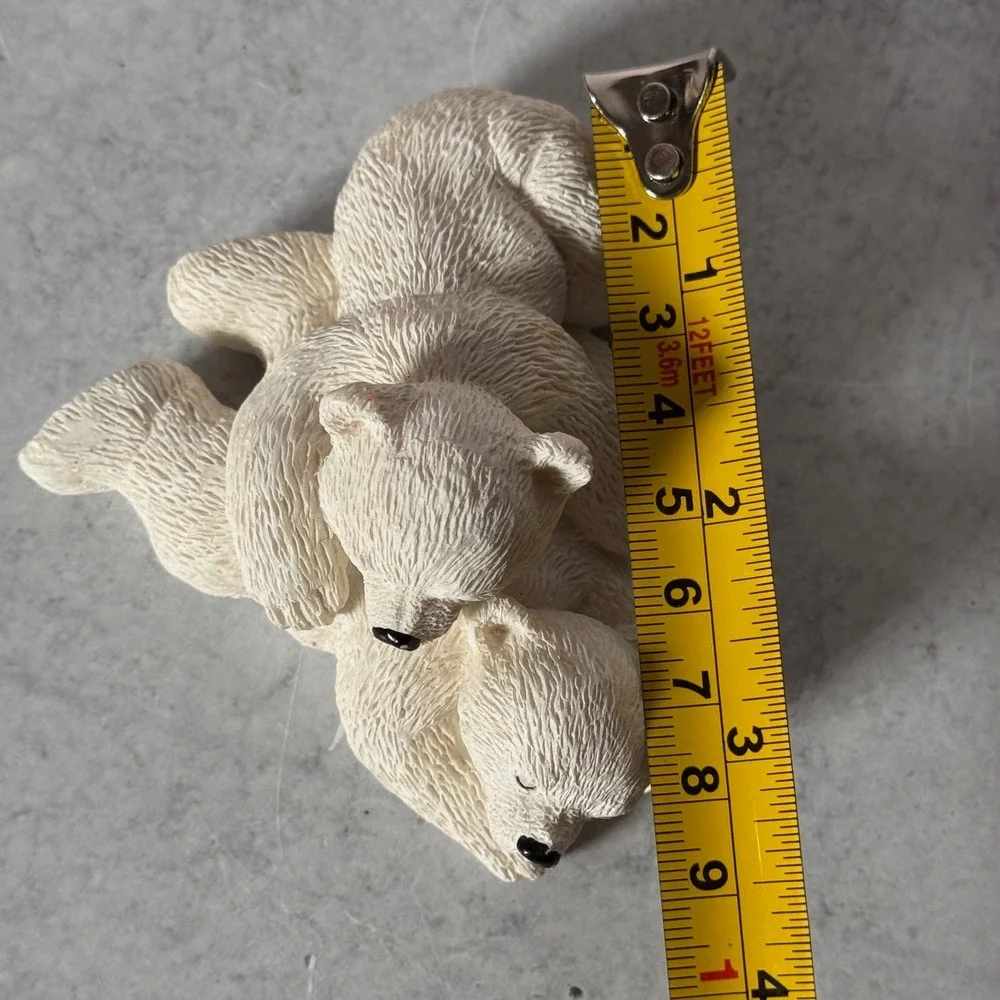 Alaska Polar Pals Jack Jill Polar Bear Resin Figurine Sculpture Twin Cubs Bears - Picture 15 of 15